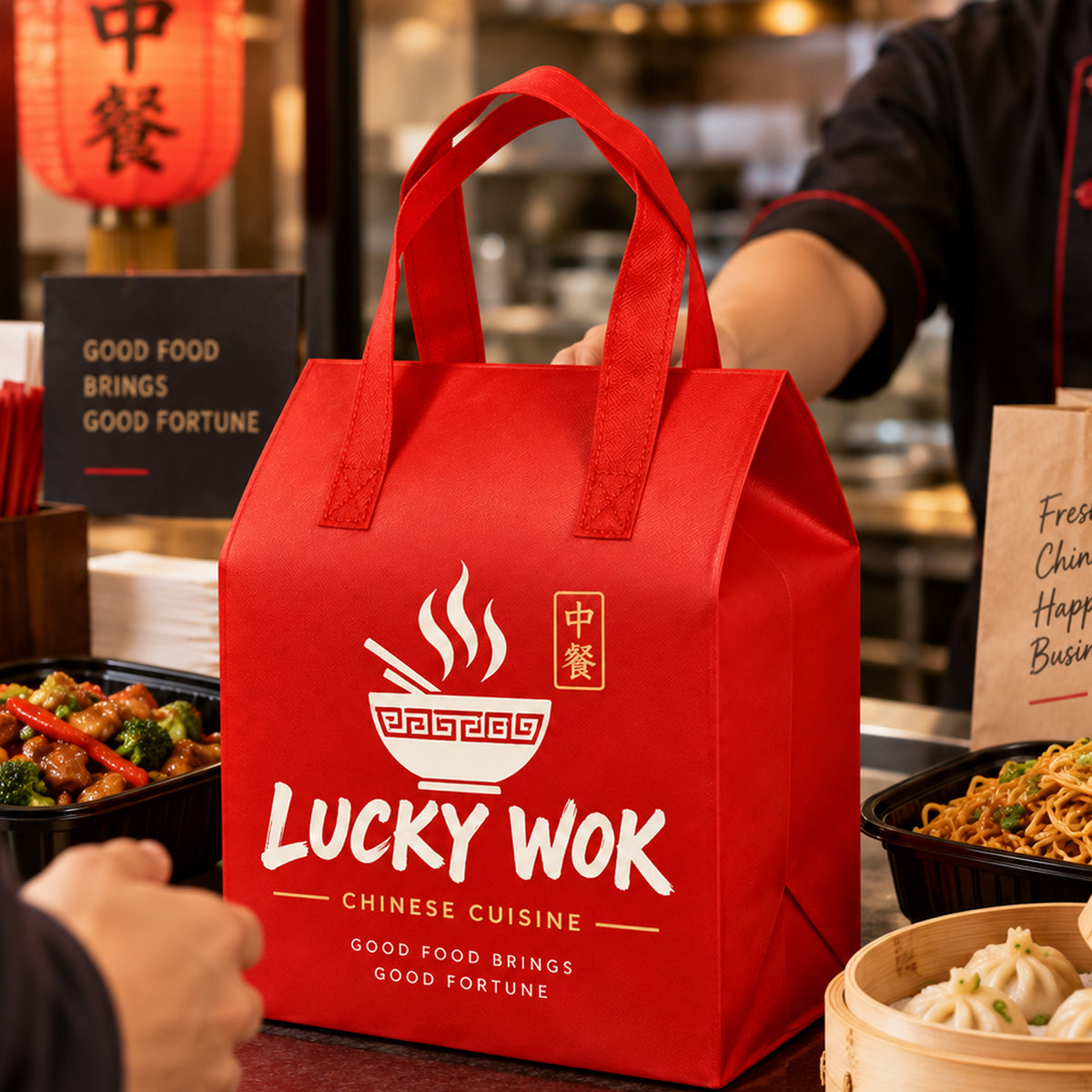 Custom Printed Insulated Food Delivery Bags
