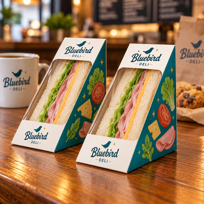 Custom Printed Window Sandwich Boxes