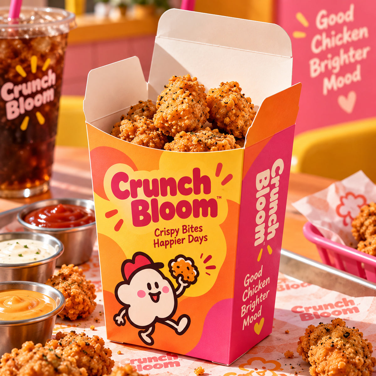 Custom Chicken Popcorn Boxes