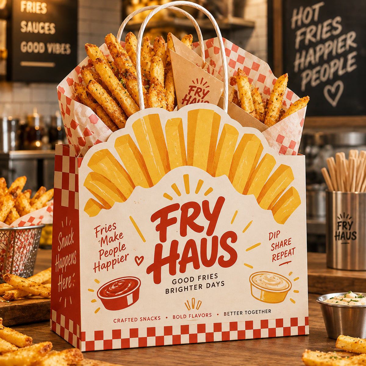 Custom Shaped Die-Cut Paper Shopping Bags
