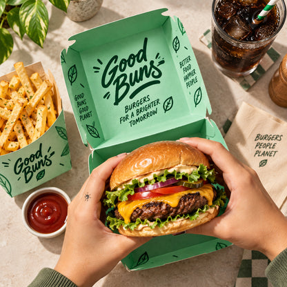 Custom Branded Burger Takeout Boxes