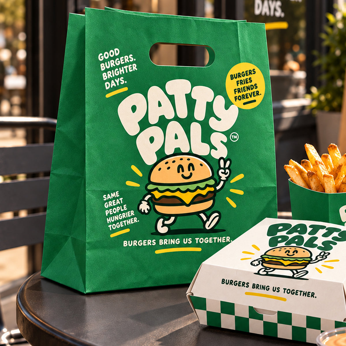 Custom Kraft Die-Cut Handle Paper Bags