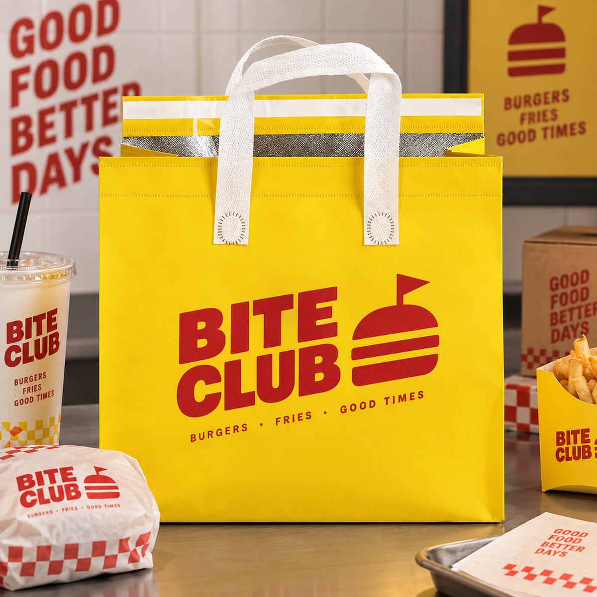 Custom Printed Insulated Food Delivery Bags