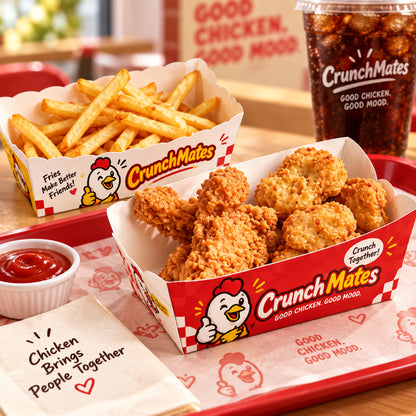 Custom Printed Paper Food Trays