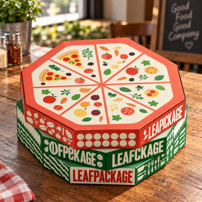 Custom Octagon Pizza Boxes