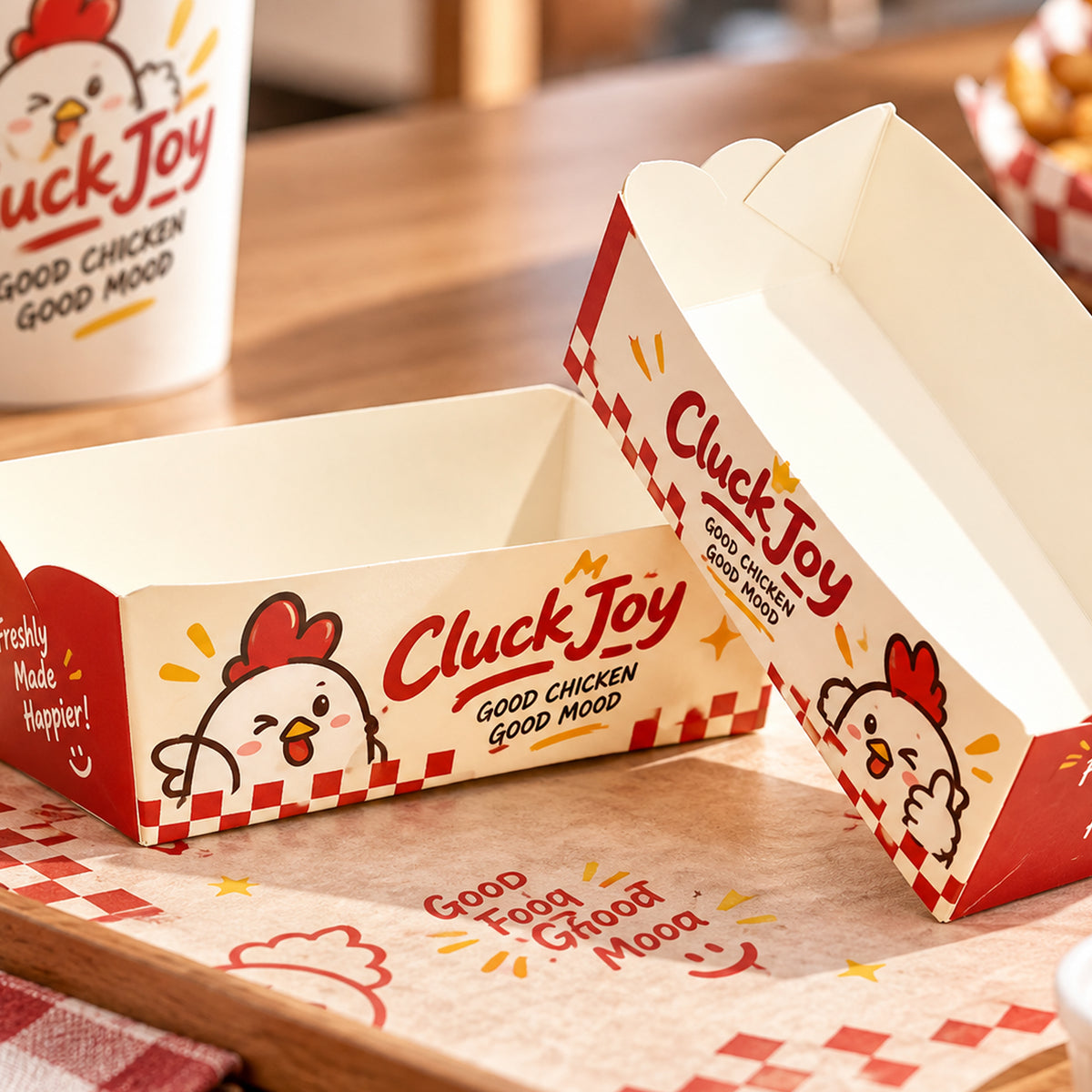 Custom Printed Paper Food Trays