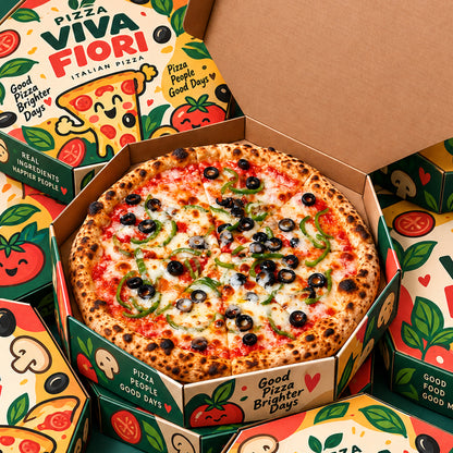 Custom Octagon Pizza Boxes