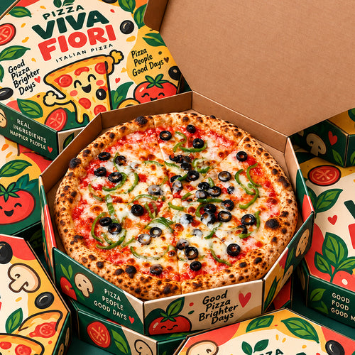 Custom Octagon Pizza Boxes