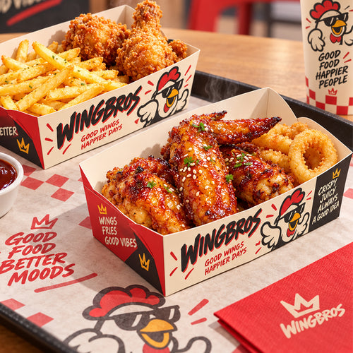 Custom Printed Paper Food Trays