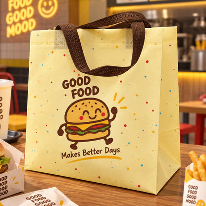 Custom Printed Reusable Waterproof Tote Bags