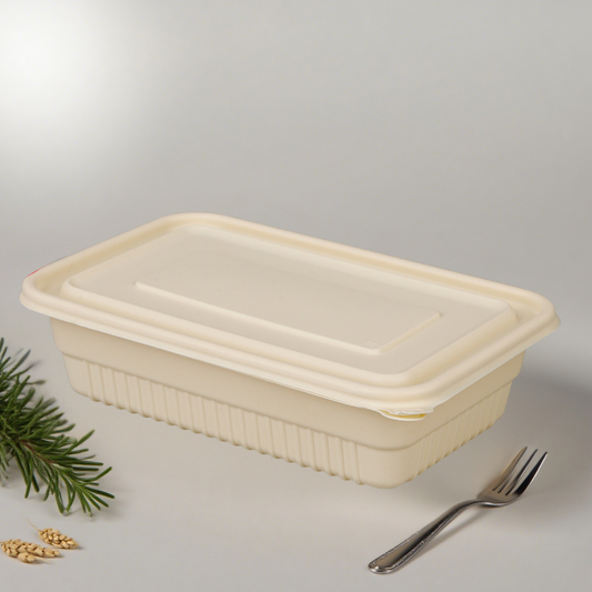 Square Cornstarch Food Container