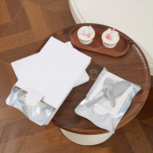 Stainless Steel Cake Cutlery Set – 5 Forks, 5 Plates & Knife