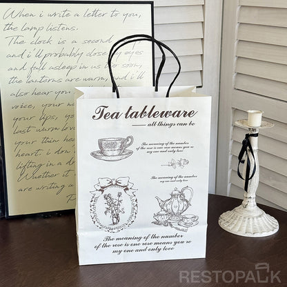 Vintage Handle Kraft Paper Bakery Bags