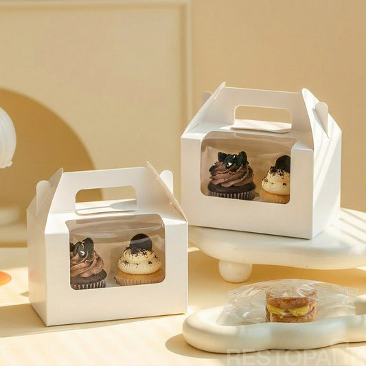 Window Takeout Boxes with Handles (2/6 Slots)
