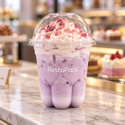 Custom Petal Bottom PET Cold Cups