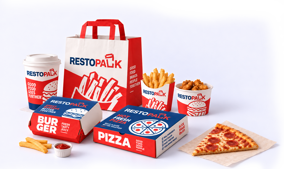 Custom restaurant packaging by Restopack