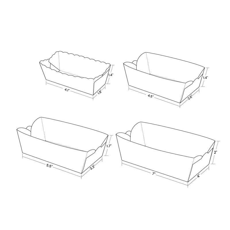 Custom Printed Paper Food Trays