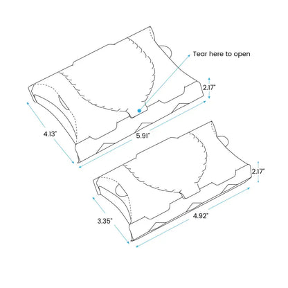 Custom Printed Tear-Open Pillow Fry Boxes