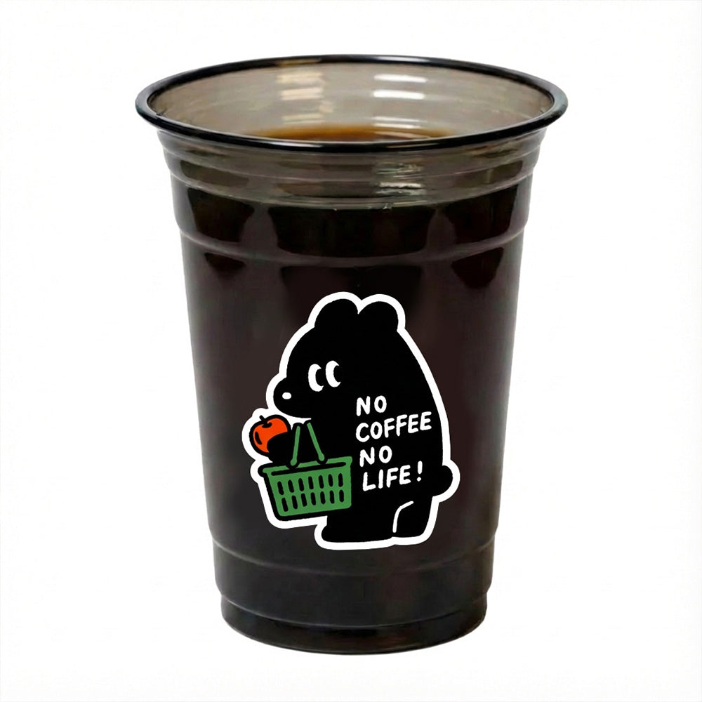 Custom Black Flat-Bottom Cold Drink Cups – Multicolor Printing