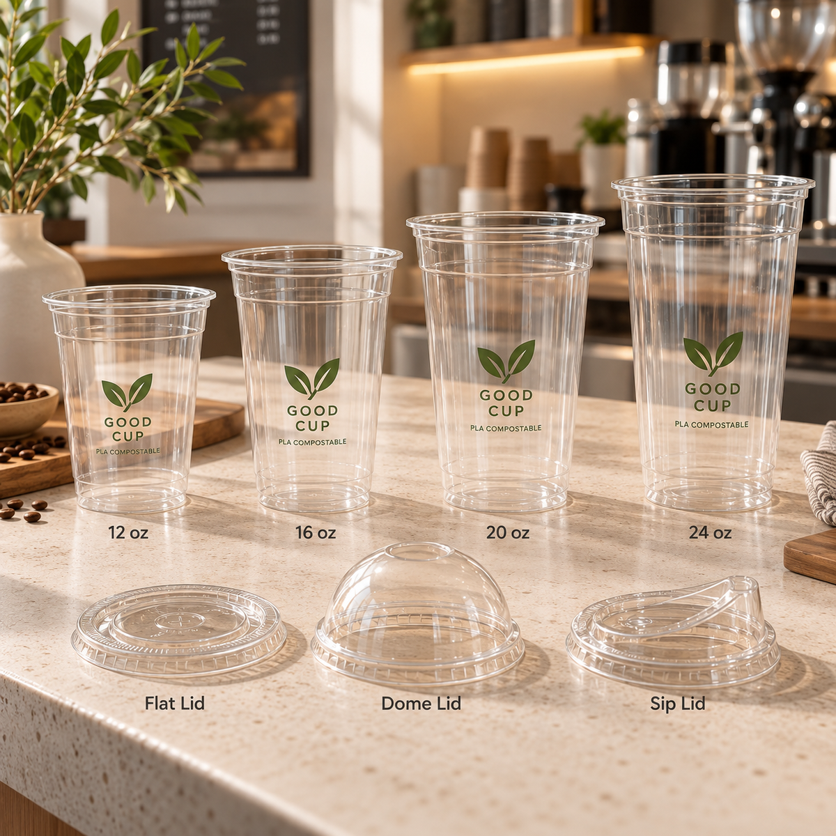 Custom Compostable Cold Drink Cups