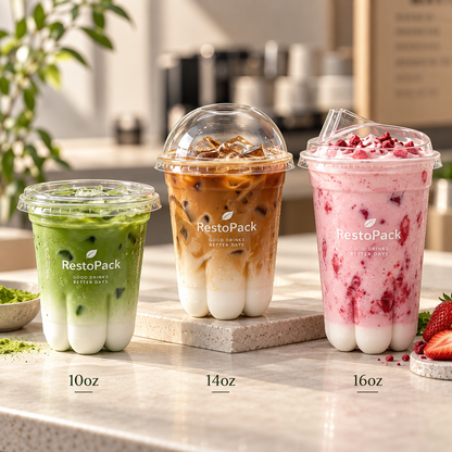 Custom Petal Bottom PET Cold Cups