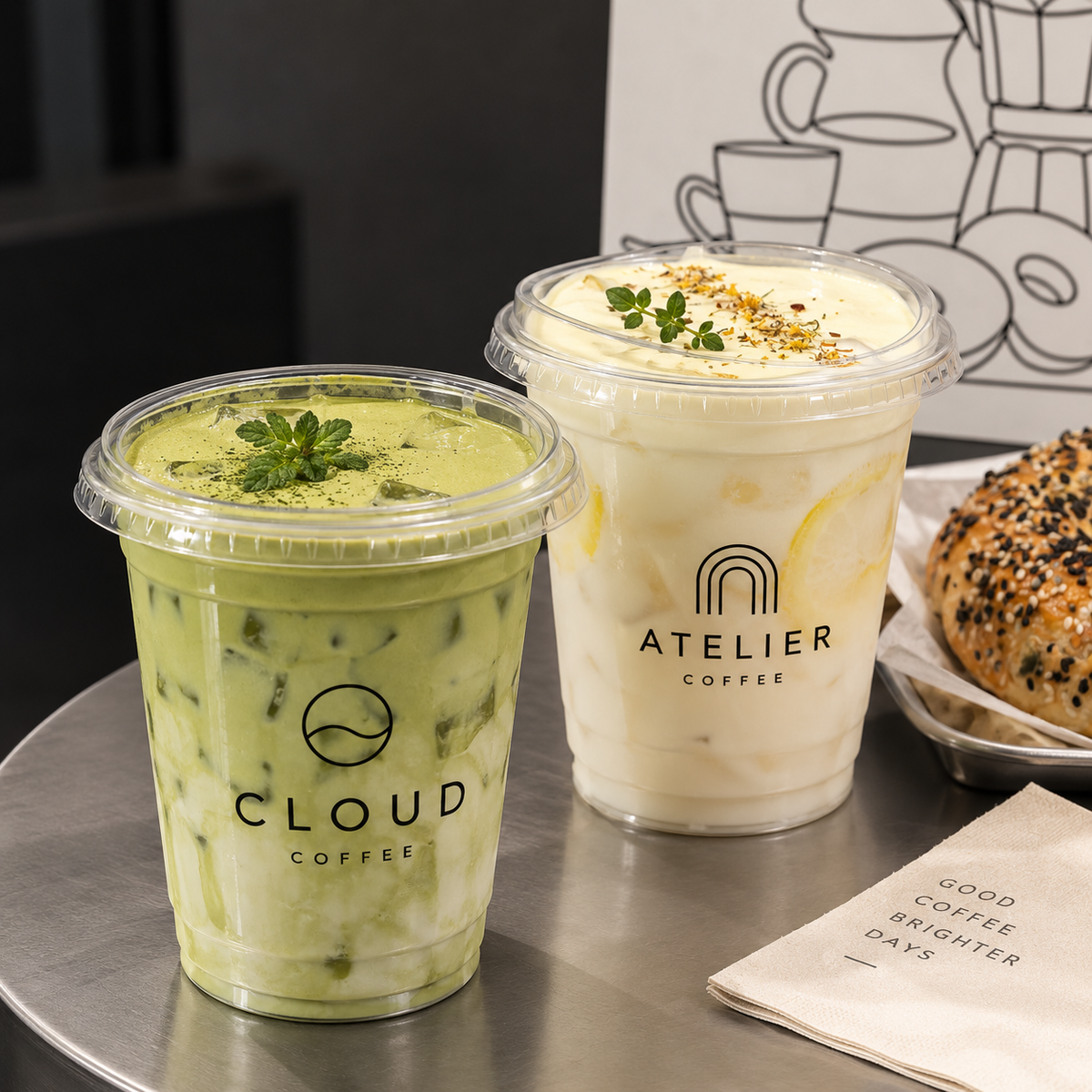 Custom Compostable Cold Drink Cups