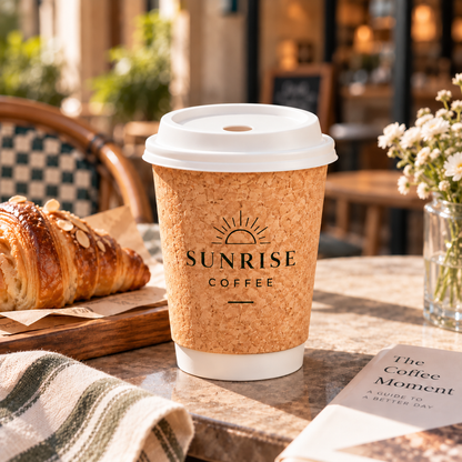 Eco Friendly Custom Cork Coffee Cups