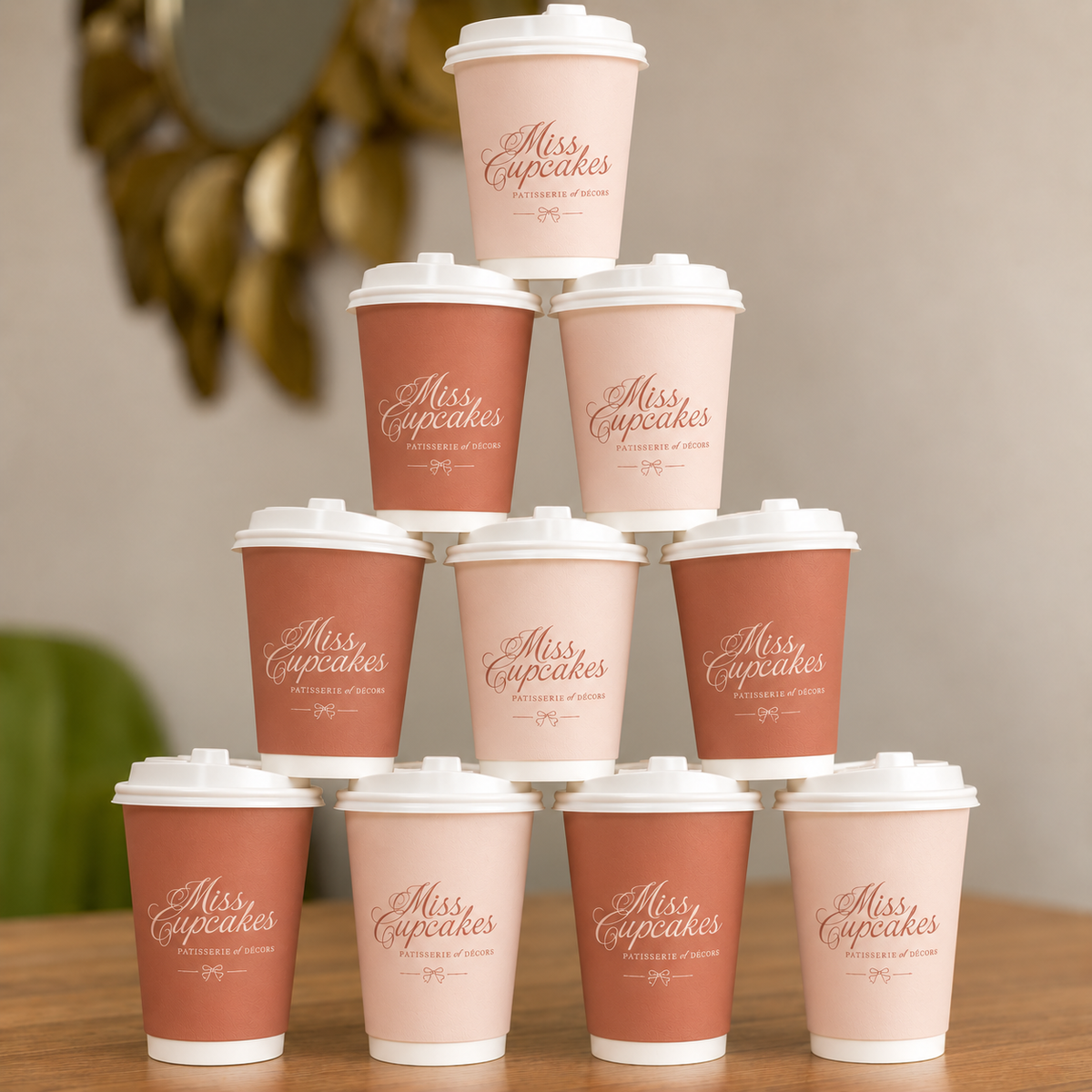 Custom Double Wall Paper Coffee Cups