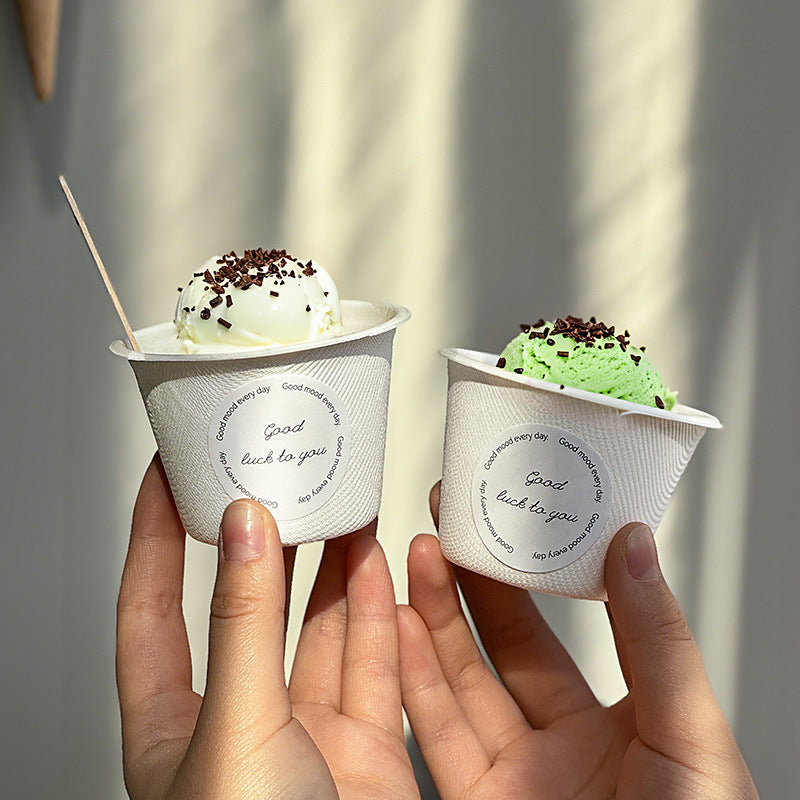 Custom Printed Ice Cream Cups with Lids