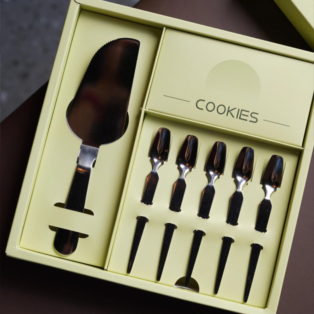 Custom 7-Piece Stainless Steel Cake Serving Set