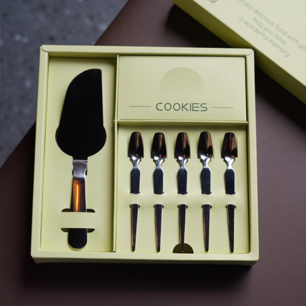 Custom 7-Piece Stainless Steel Cake Serving Set