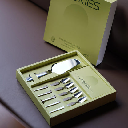 Custom 7-Piece Stainless Steel Cake Serving Set