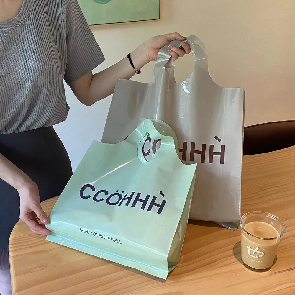 Customizable PE Material Shopping Tote Bag