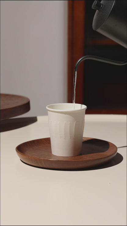 Custom 8 oz Flower-Style Insulated Paper Cups