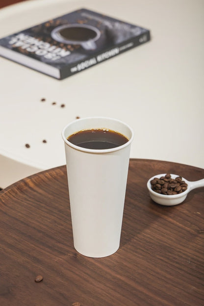 22 oz Single Wall White Paper Coffee Cups