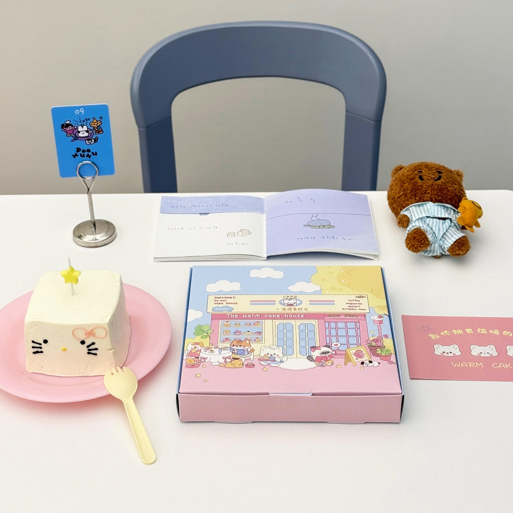 7-Piece Cute Cake Tableware Set with Gift Box